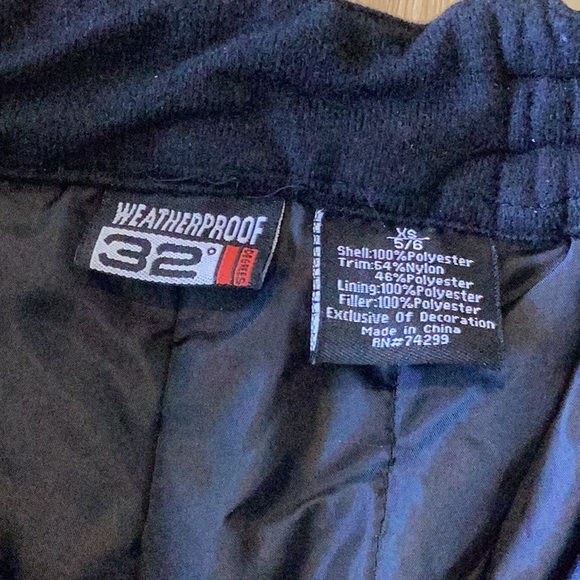 Weatherproof black snow pants, Size XS 5/6, good condition.❄️🎿❄️⛷️❄️🏂 - Picture 9 of 9